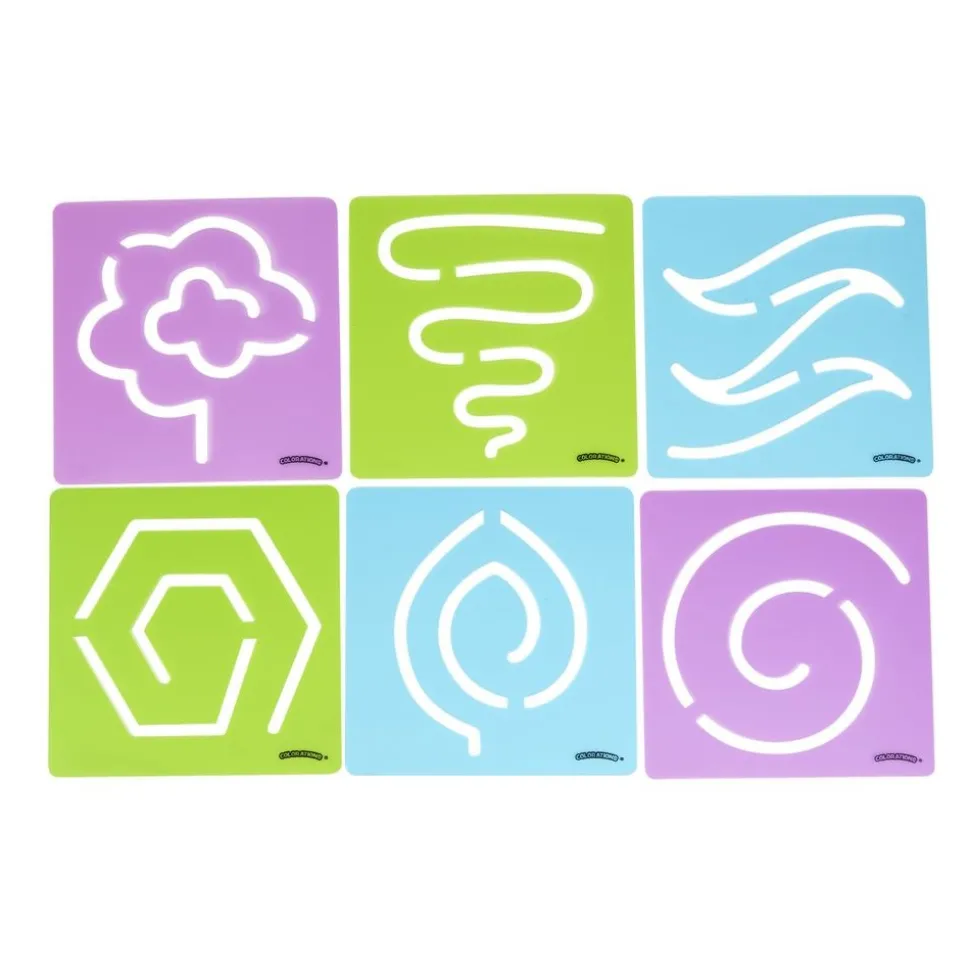 Colorations® Mindfulness Stencils - Set of 6