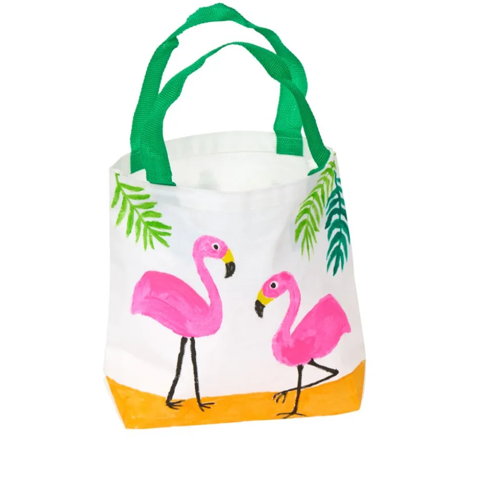 Colorations® Mini Canvas Tote Bags - Set of 24