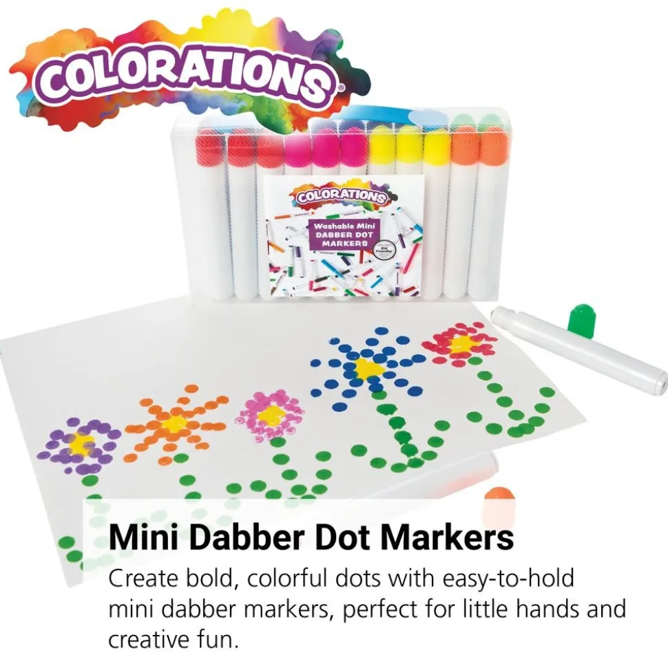 Colorations® Mini Dabber Dot Markers - Set of 24