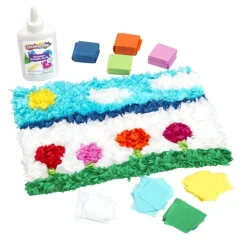 Colorations® Mini Tissue Squares, 10 Colors - 5000 Pieces