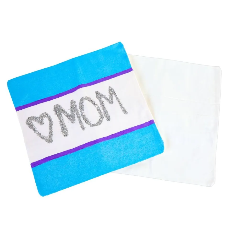 Colorations® Mother’s Day Sparkle Canvas Pillow Creations - Makes 12 Craft Kits