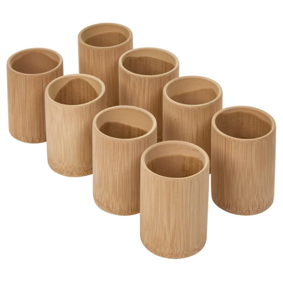 Colorations® Natural Bamboo Cups- Set of 8