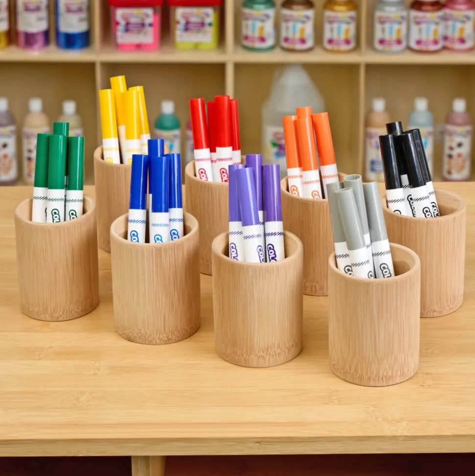 Colorations® Natural Bamboo Cups- Set of 8