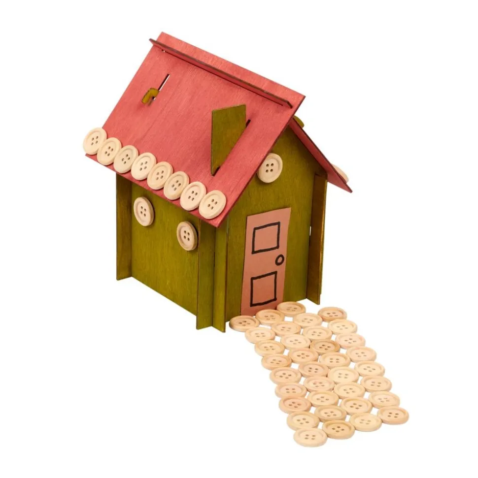 Colorations® Natural & Boho Wood Buttons - 1lb, 600 pc