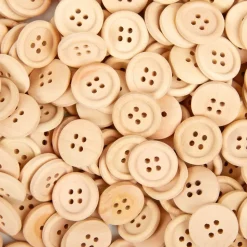 Colorations® Natural & Boho Wood Buttons - 1lb, 600 pc