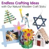 Colorations® Natural Craft Stick Classroom Pack - 1,200 Pieces