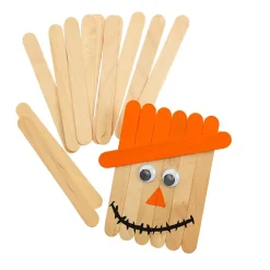 Colorations® Natural Craft Stick Classroom Pack - 1,200 Pieces