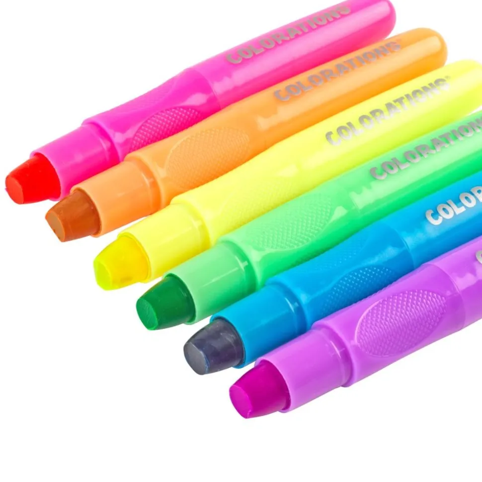 Colorations® Neon Smooth & Silky Sticks - 6 Colors