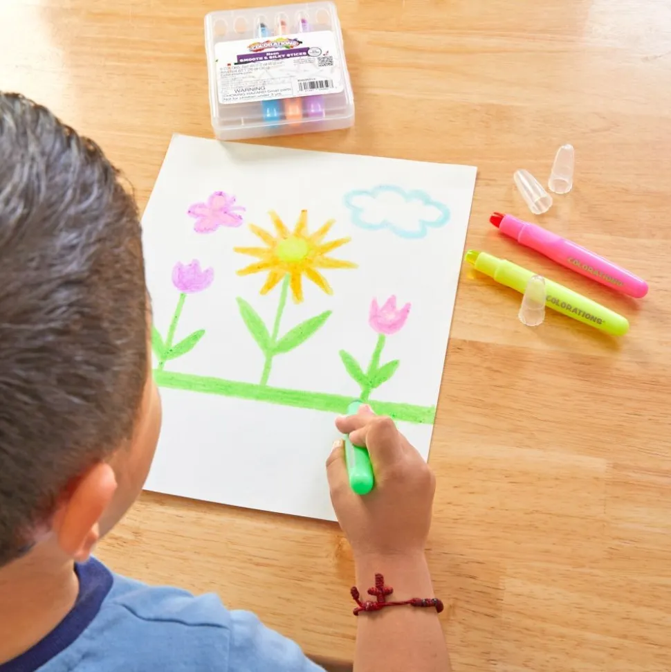Colorations® Neon Smooth & Silky Sticks - 6 Colors