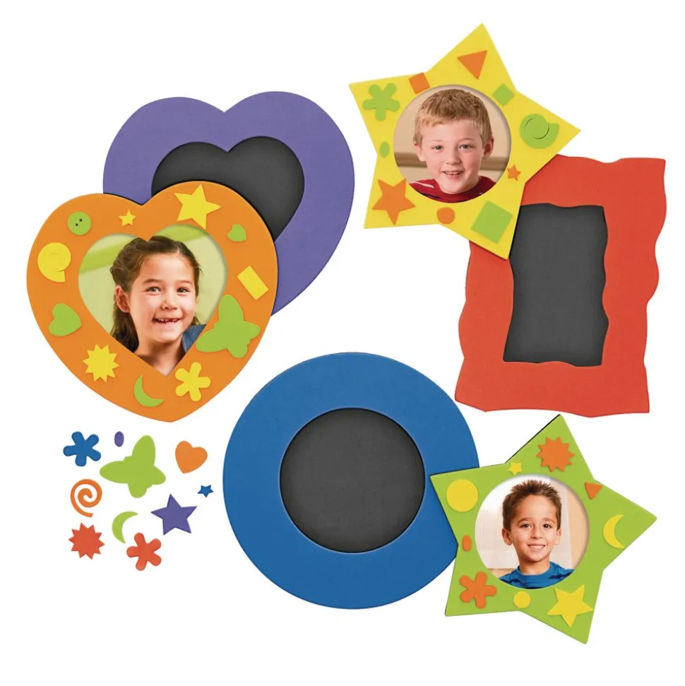 Colorations® No-Glue Fun Foam Frames - Set of 36