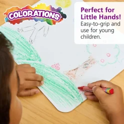 Colorations® Non-Roll Dry-Erase Crayon Classroom Value Pack - Set of 96