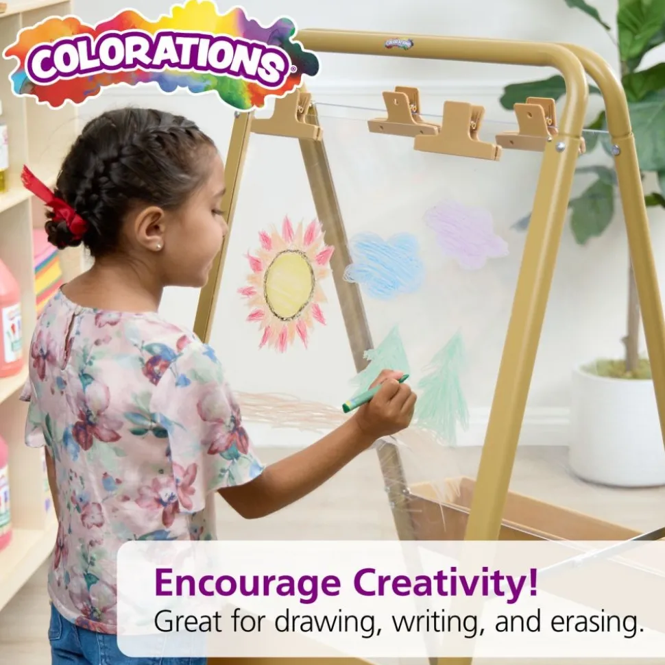 Colorations® Non-Roll Dry-Erase Crayon Classroom Value Pack - Set of 96