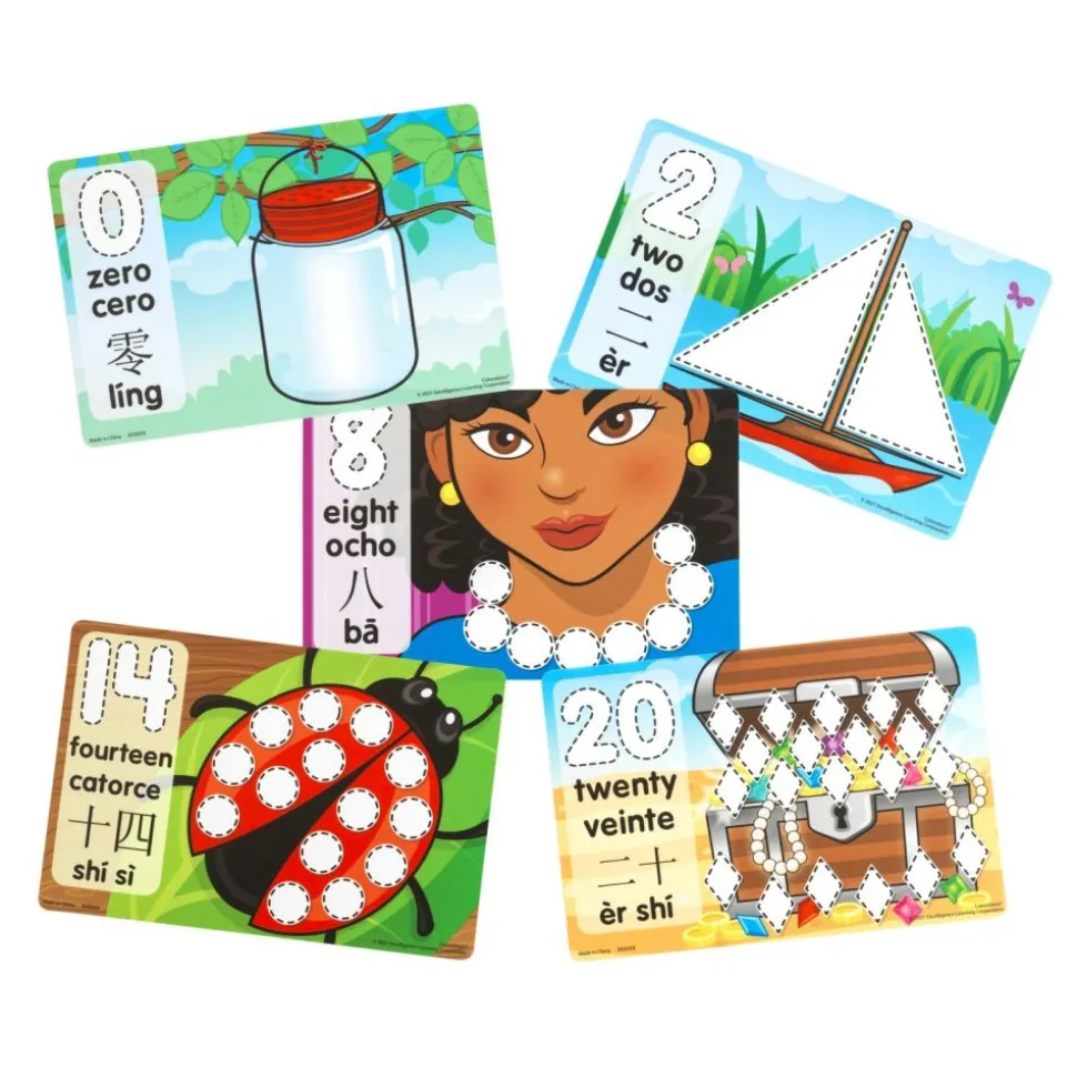 Colorations® Numbers Modeling Mats - 21 Mats