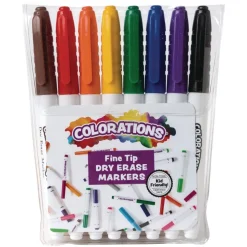 Colorations® 12 Packs of Dry Erase Markers, Fine Tip, 12 Sets