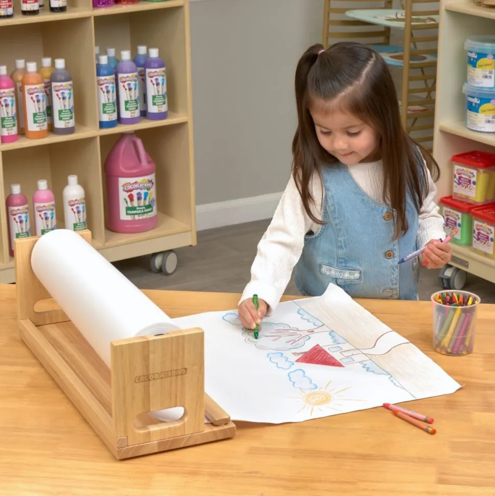 Colorations® 18" Paper Roll Dispenser & 200 ft White Butcher Paper Kit