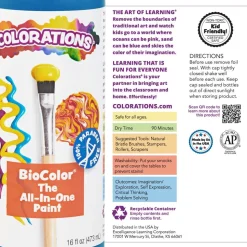 Colorations® Paraben-Free BioColor® Paint- Set of All 26 Colors, 16oz.