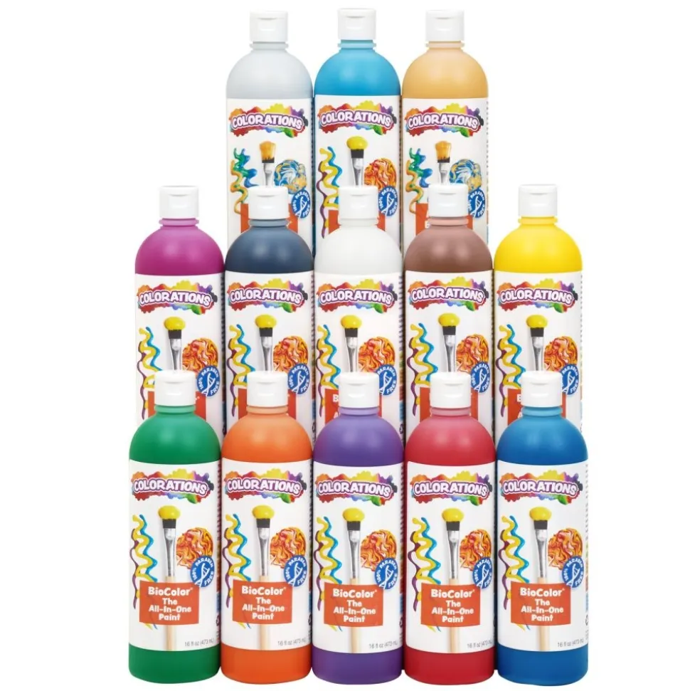 Colorations® Paraben-Free BioColor® Paint- Set of 13, 16oz.
