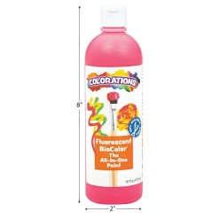 Colorations® Paraben-Free Fluorescent BioColor® Paint- Set of 9, 16 oz.