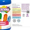 Colorations® Paraben-Free Fluorescent Gel Paints, Set of 7- 16oz each