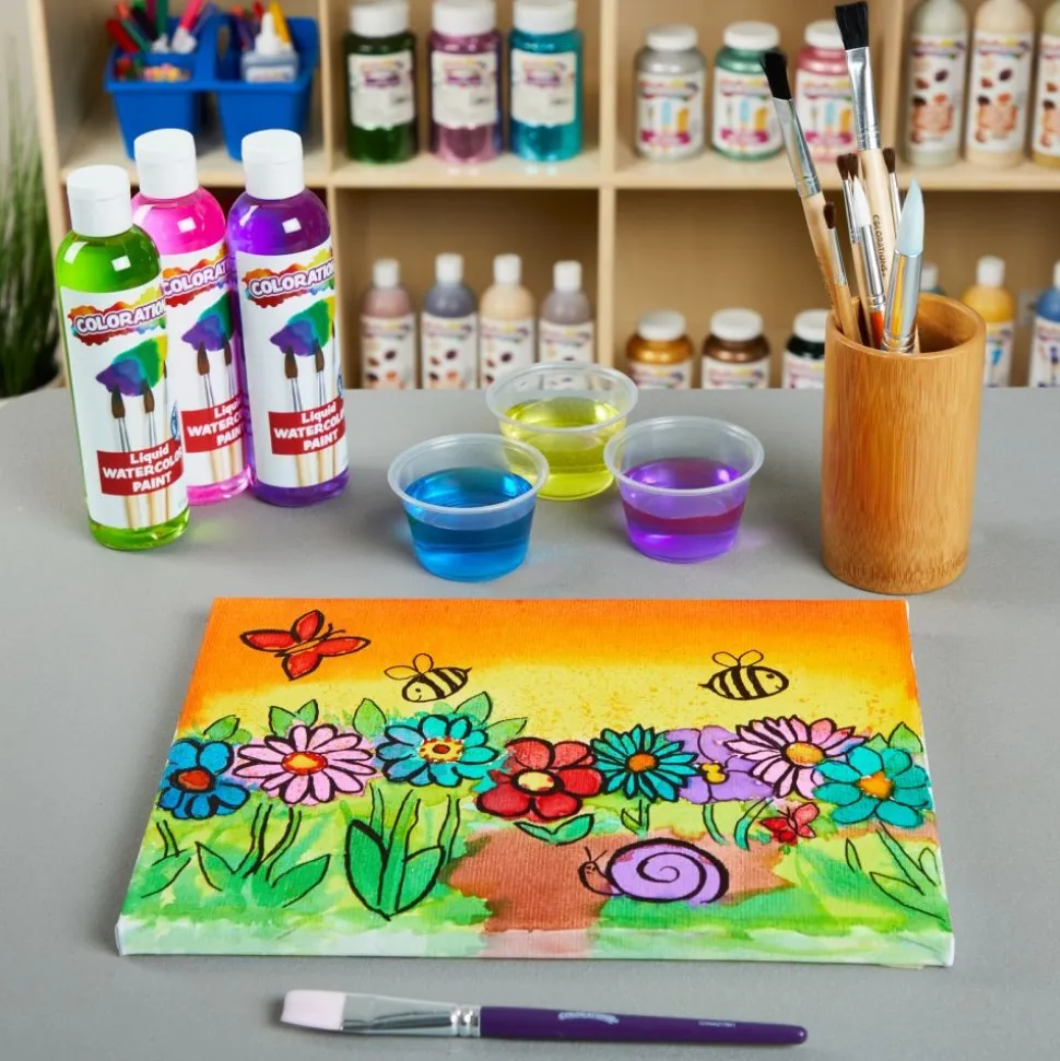 Colorations® Paraben-Free Liquid Watercolor Paints, 8 oz. - Set of 18