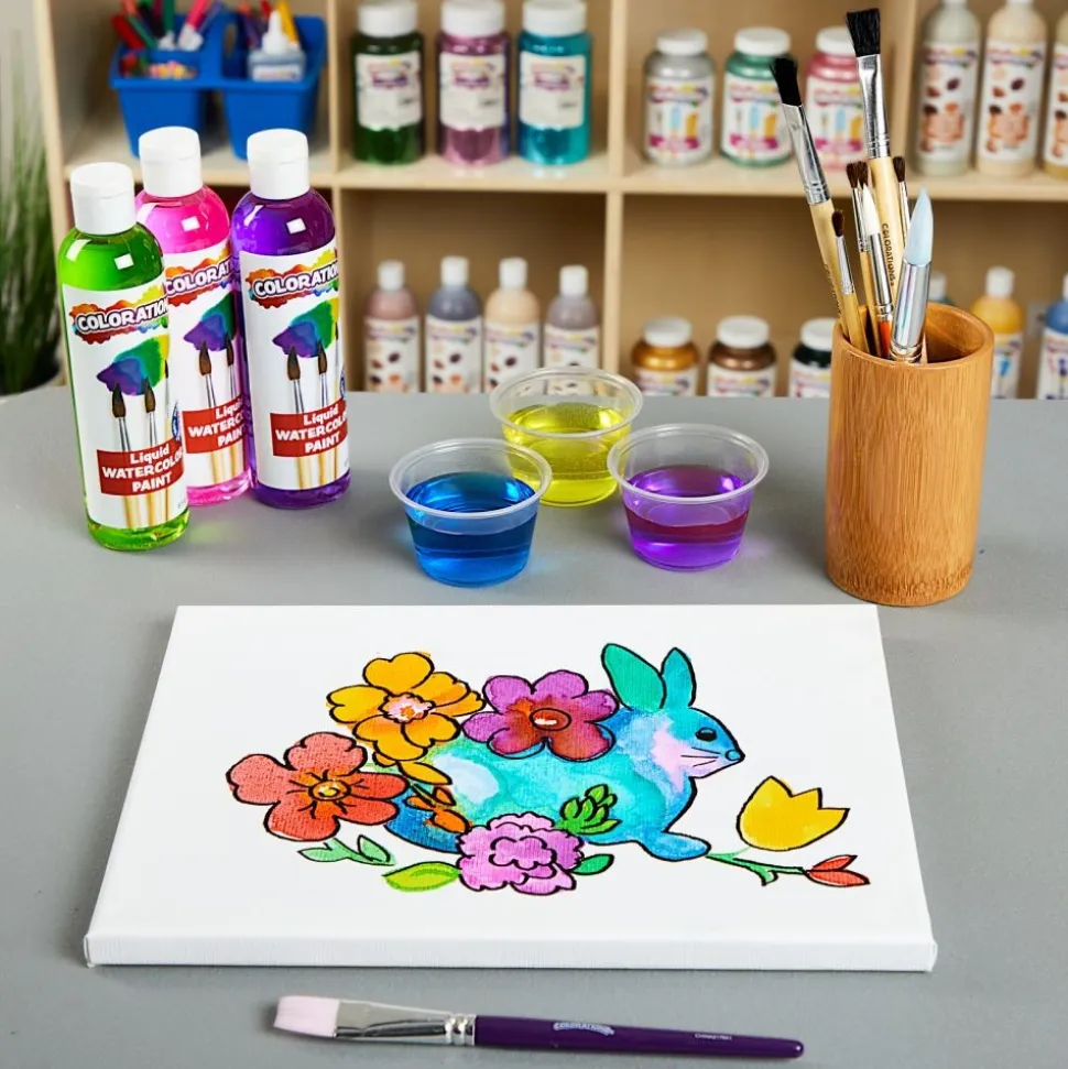 Colorations® Paraben-Free Liquid Watercolor Paints, 8 oz. - Set of 18