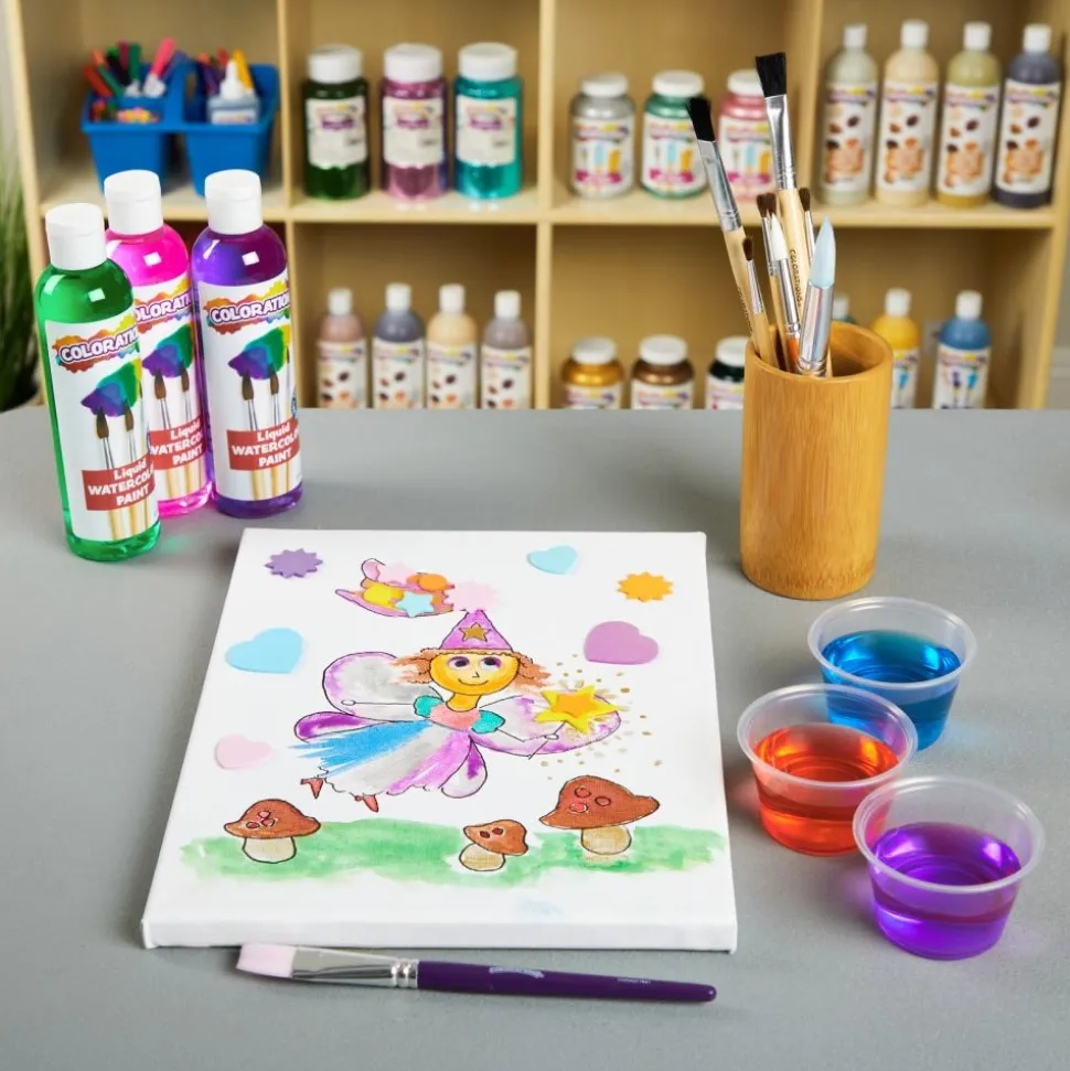 Colorations® Paraben-Free Liquid Watercolor Paints Classic Colors, 8oz. - Set of 13