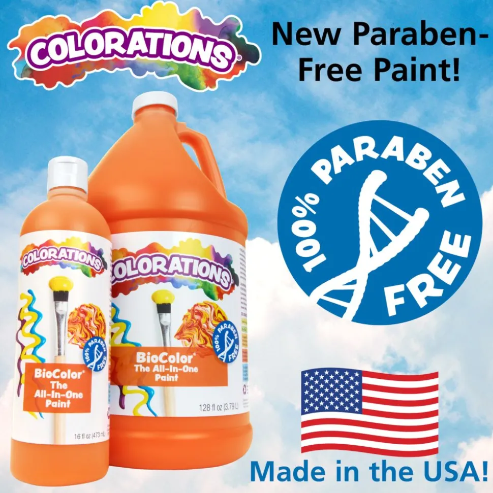 Colorations® Paraben-Free Metallic BioColor® Paint- Set of 6, 16 oz.