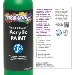 Colorations® Paraben-Free Rainbow Acrylic Paint Set- 6 Colors