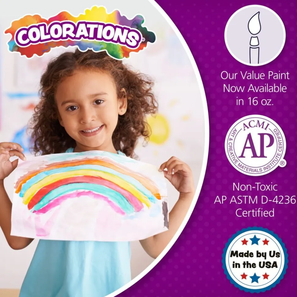 Colorations® Paraben-Free Simply Tempera - 16 oz. Turquoise
