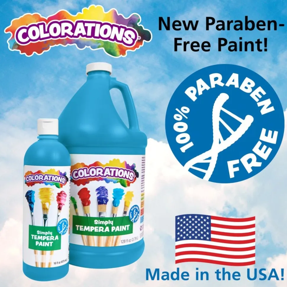Colorations® Paraben-Free Simply Tempera Paint 16 oz. - Brown