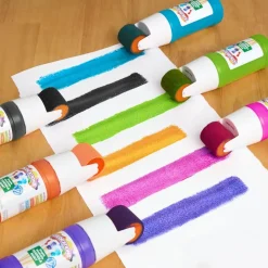Colorations® Paraben-Free Simply Washable Tempera Paint Roller Set, 6 Colors