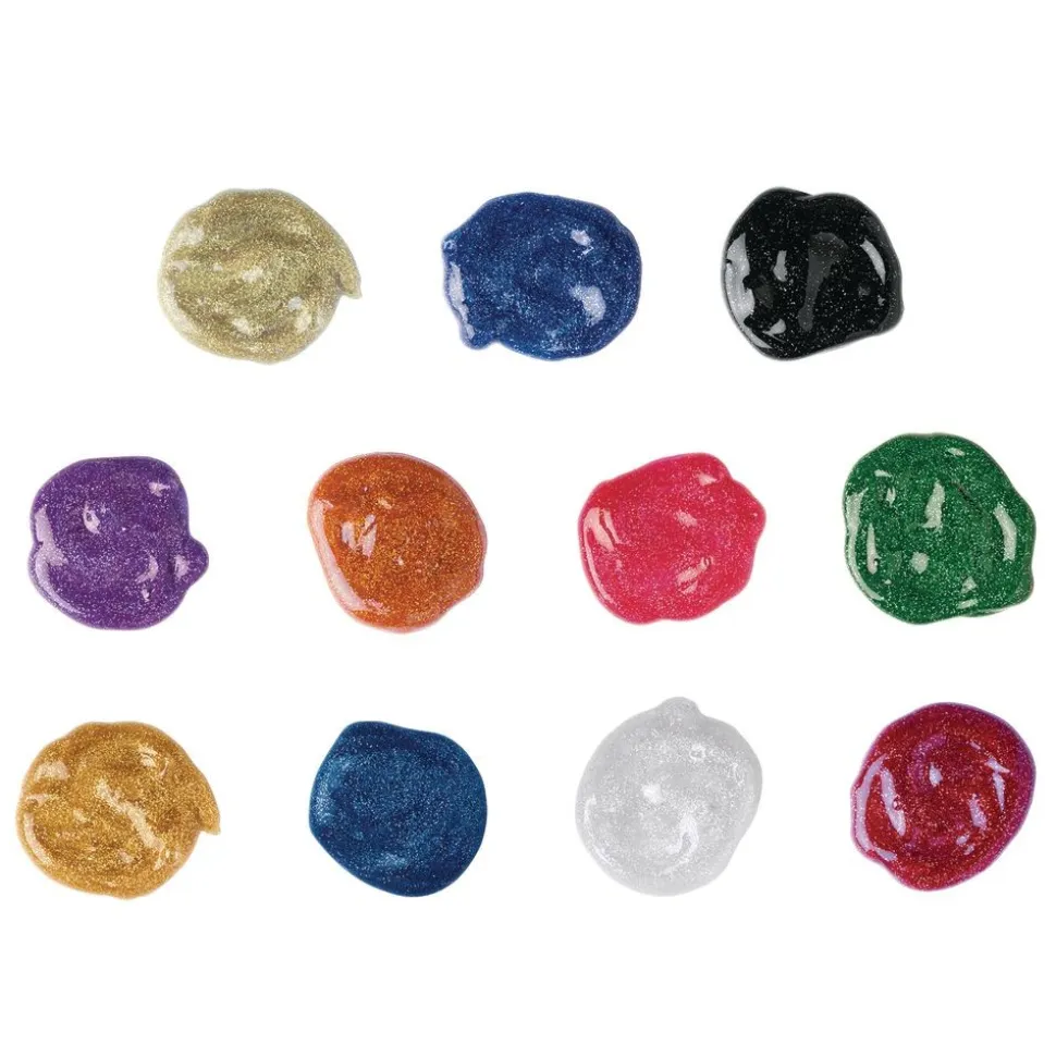 Colorations® Paraben-Free Washable Glitter Paints, Gallons - Set of 11