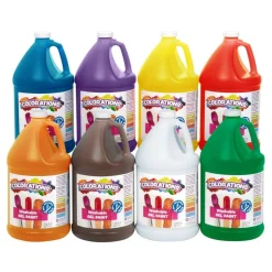 Colorations® Paraben-Free Washable Gel Paint Gallon - Set of 8