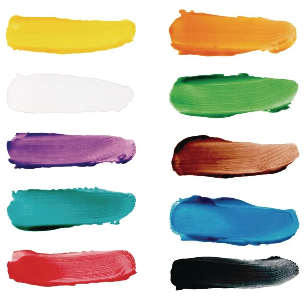 Colorations® Paraben-Free Washable Finger Paints - 10 Colors, 16 fl oz each