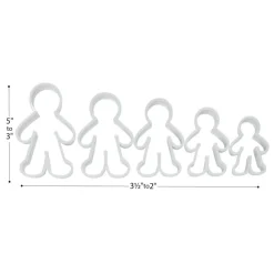 Colorations® People Shape Dough Cutters - Set of 5