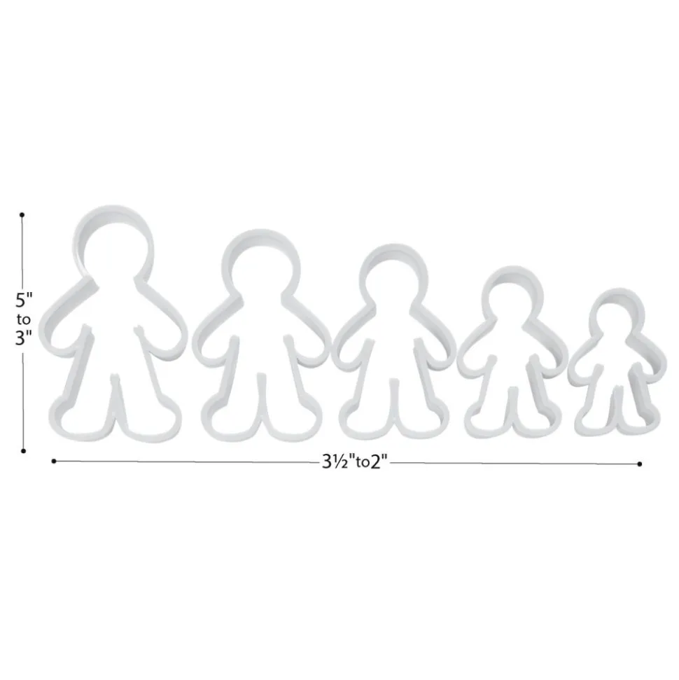 Colorations® People Shape Dough Cutters - Set of 5