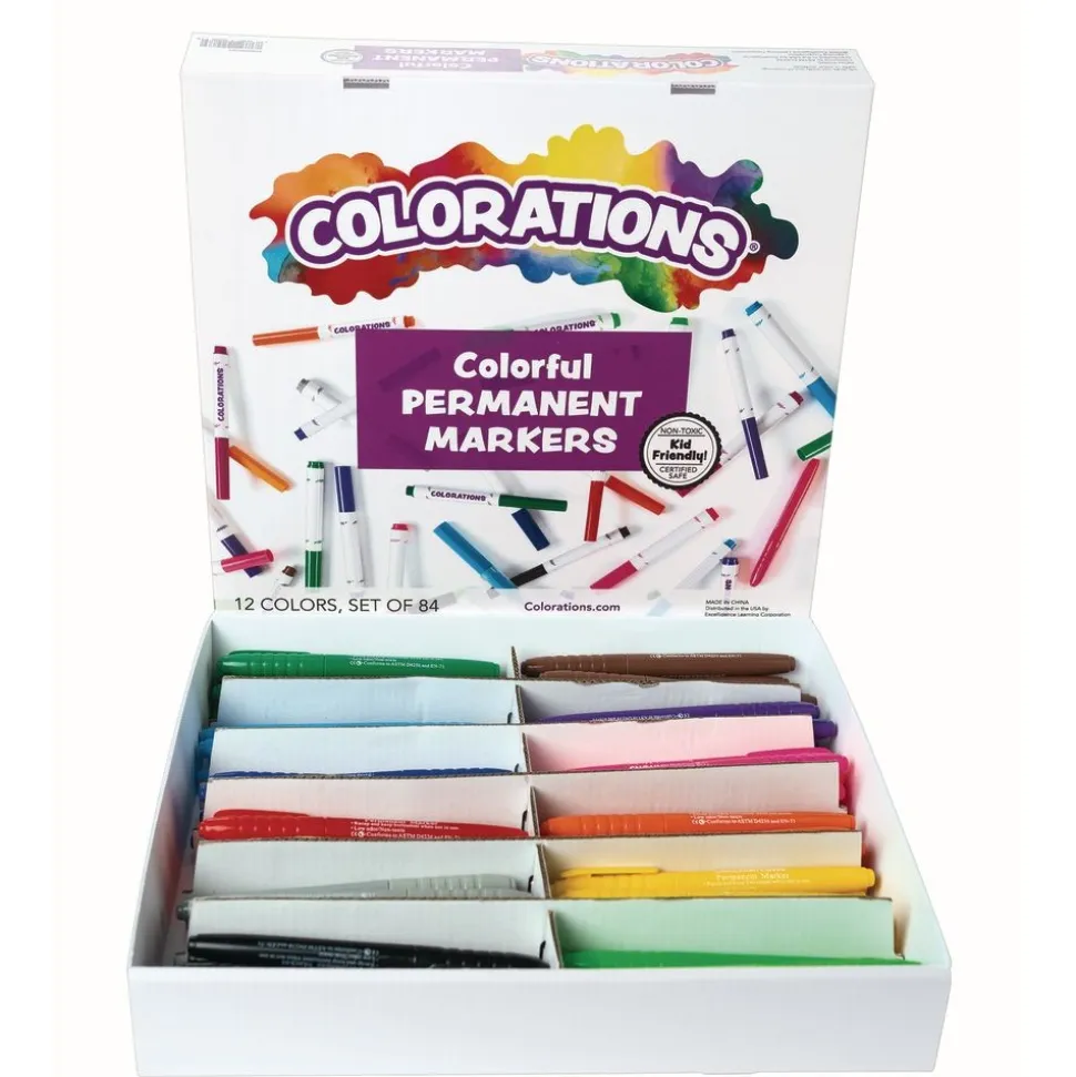 Colorations® Permanent Marker Classroom Value Pack - 84 Pieces