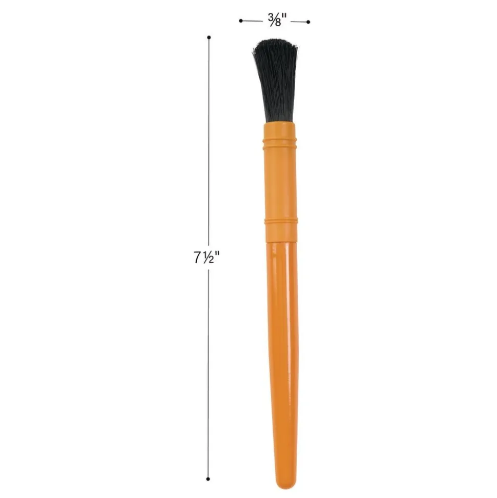 Colorations® Plastic Handle Chubby Paint Brushes with Nylon Bristles - Set of 10