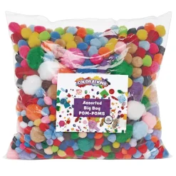 Colorations® Pom-Poms - 1 lb. Value Pack
