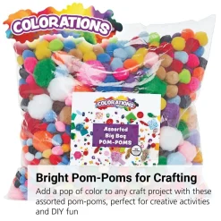 Colorations® Pom-Poms - 1 lb. Value Pack