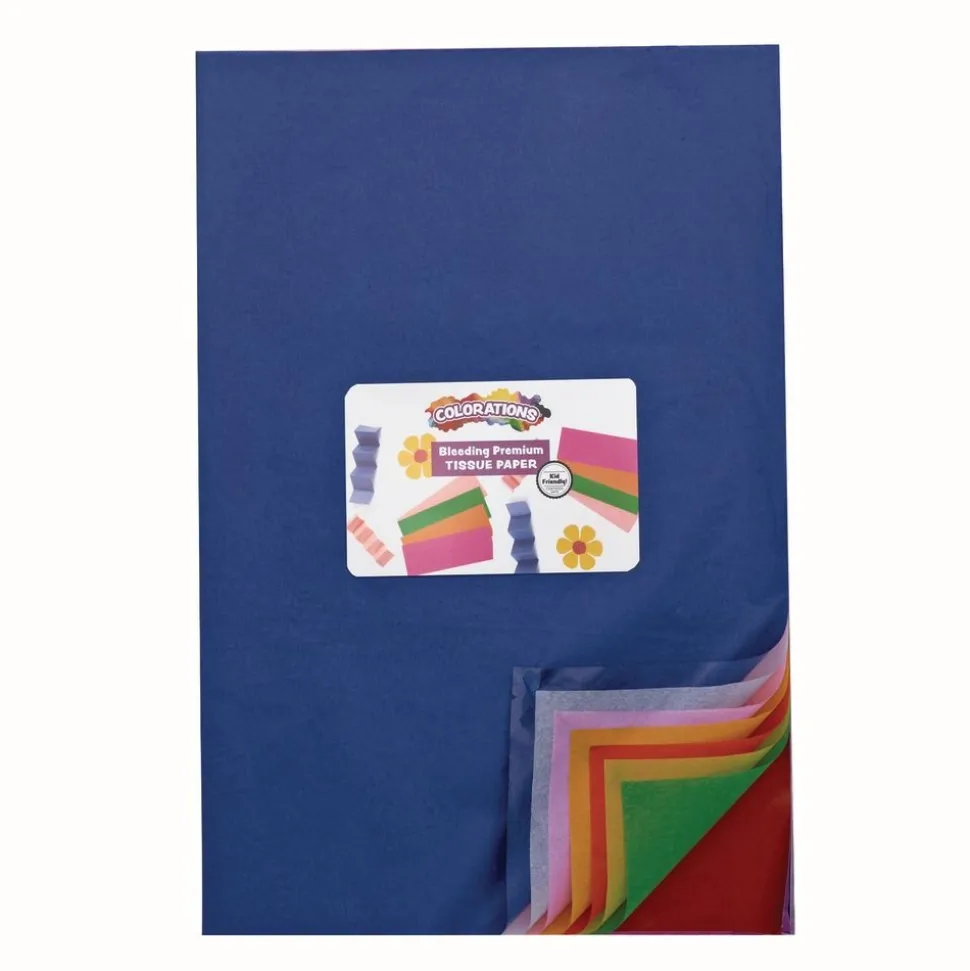 Colorations® Premium Art Tissue Paper - Bleeding, 50 Sheets, 10 Colors