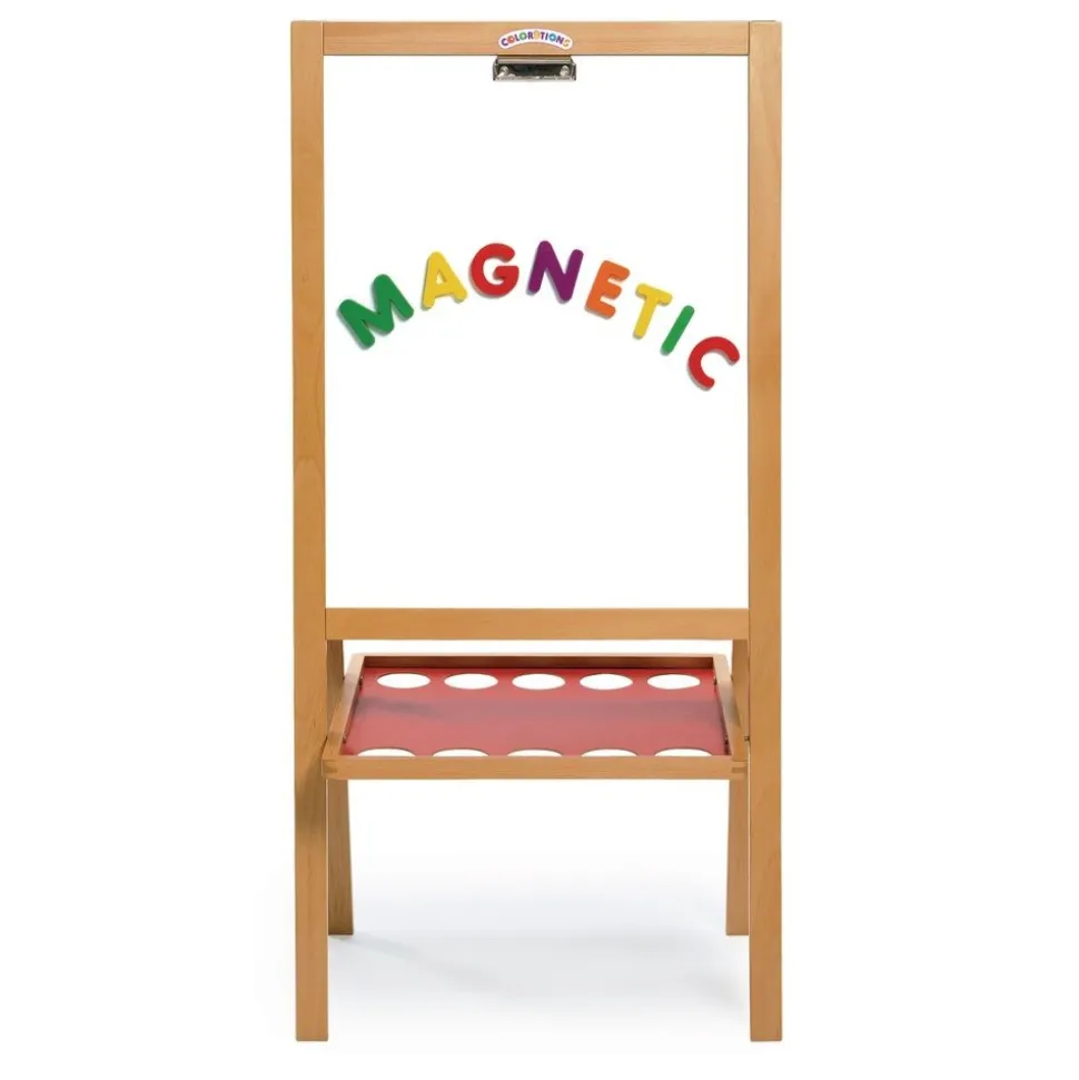 Colorations® Premium Free Standing Art Easel with Magnetic Dry Erase & Chalkboard