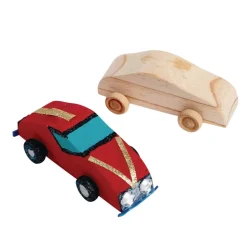 Colorations® Real Rolling Wooden Cars - Set of 12