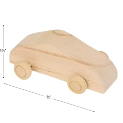 Colorations® Real Rolling Wooden Cars - Set of 12