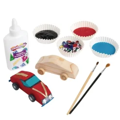 Colorations® Real Rolling Wooden Cars - Set of 12