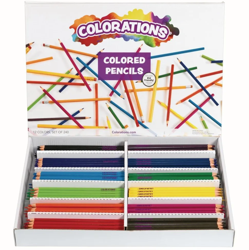 Colorations® Regular Size Colored Pencils Value Pack - Set of 240