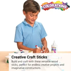 Colorations® Regular Wood Craft Sticks - 1000 Pieces