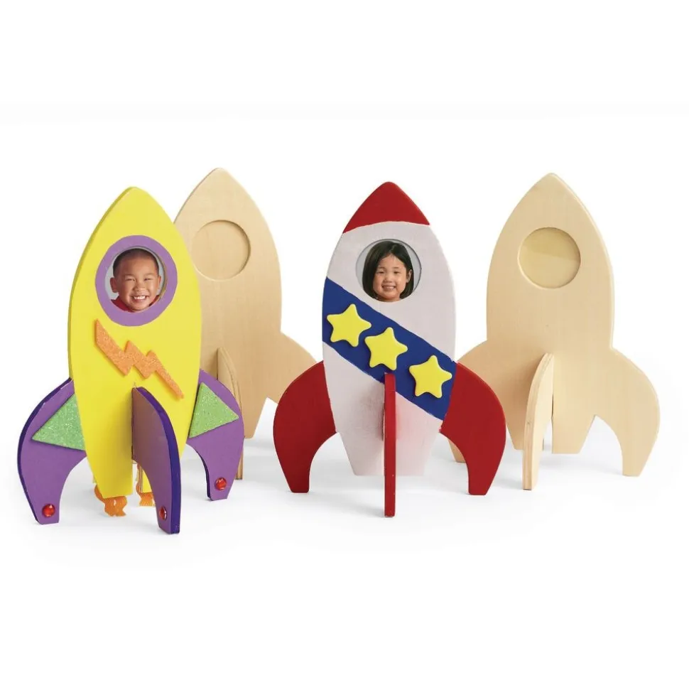 Colorations® Rocket Ship Photo Frames - Set of 12