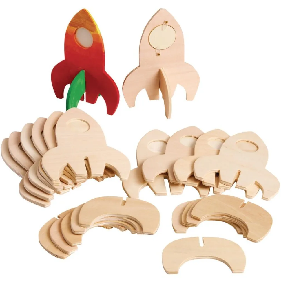 Colorations® Rocket Ship Photo Frames - Set of 12