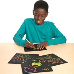 Colorations® Scratch Art Boards -100 boards with 20 sticks
